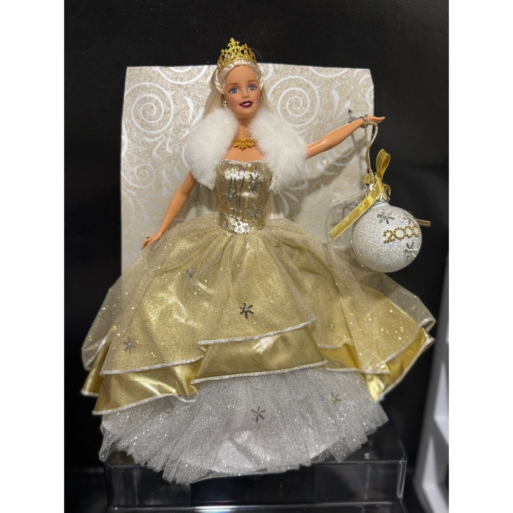 Barbie 2000 Millennium Ball Barbie Doll Gold Gown Crown Ornament NO BOX